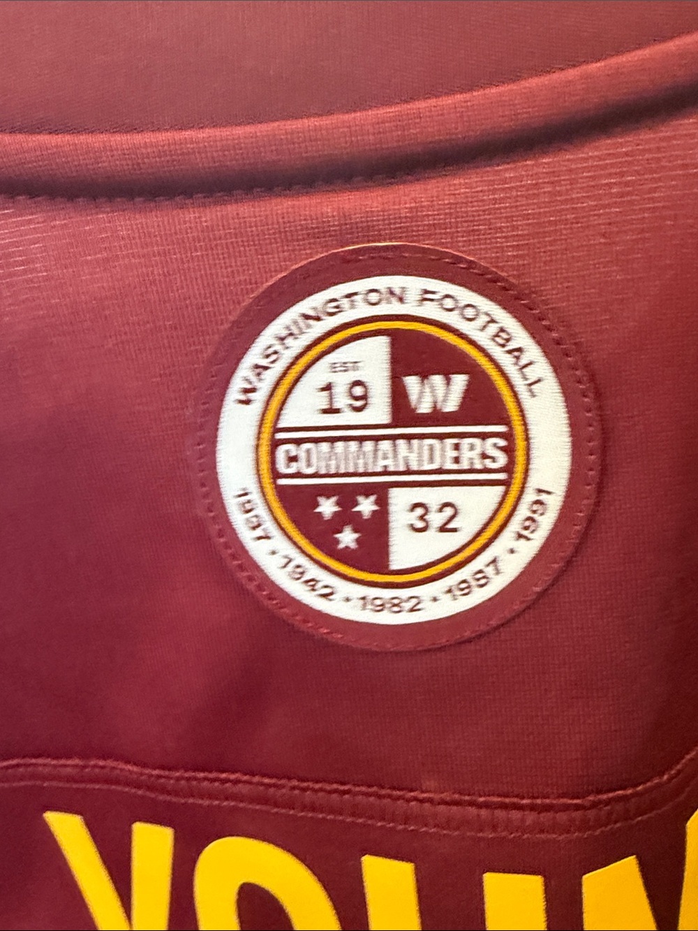 Nike Washington Commanders Burgundy & Gold Jersey - Men's - Picture 4 of 6